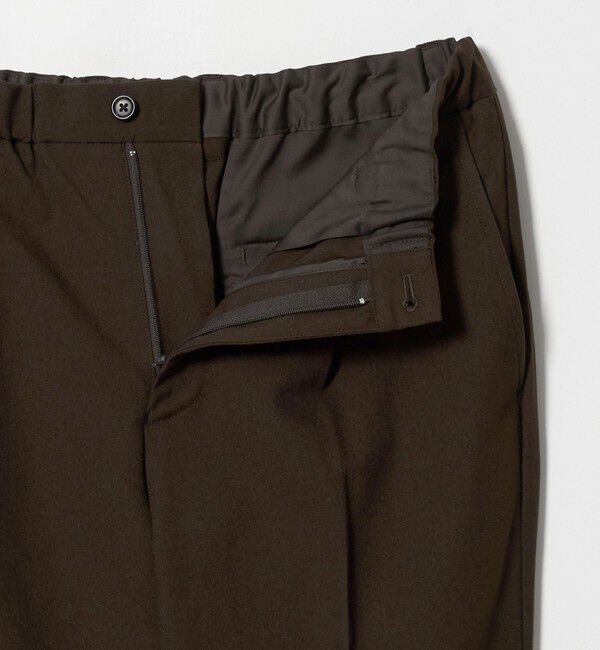 UNITED ARROWS green label relaxing「【WEB限定】JUST fit ウールライク 1プリーツ イージーパンツ -ストレッチ-」|チノ|