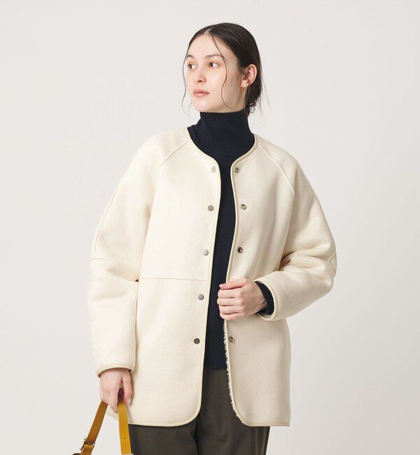 BEAUTY&YOUTH UNITED ARROWS「【WEB限定】ボア&times;フェイクムートン リバーシブルジャケット 」|その他|