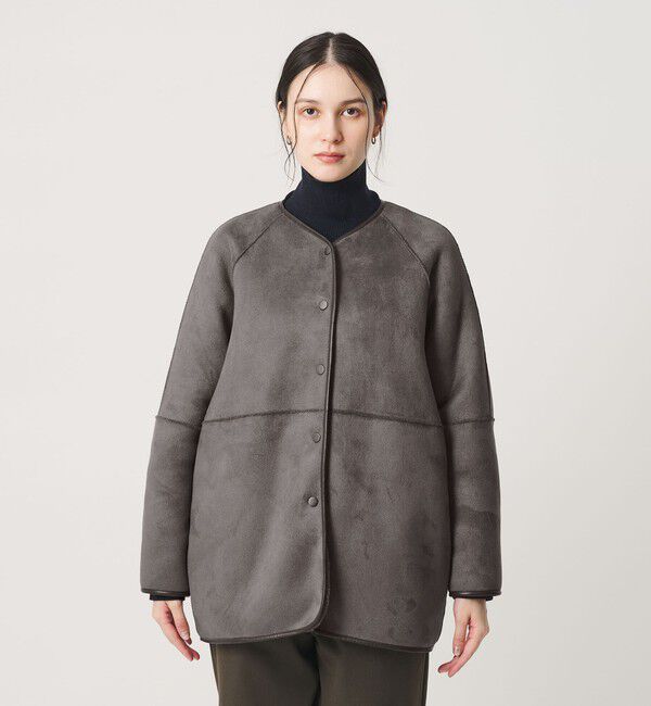 BEAUTY&YOUTH UNITED ARROWS「【WEB限定】ボア&times;フェイクムートン リバーシブルジャケット 」|その他|