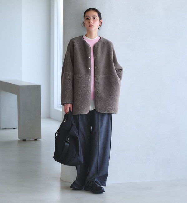 BEAUTY&YOUTH UNITED ARROWS「【WEB限定】ボア&times;フェイクムートン リバーシブルジャケット 」|その他|
