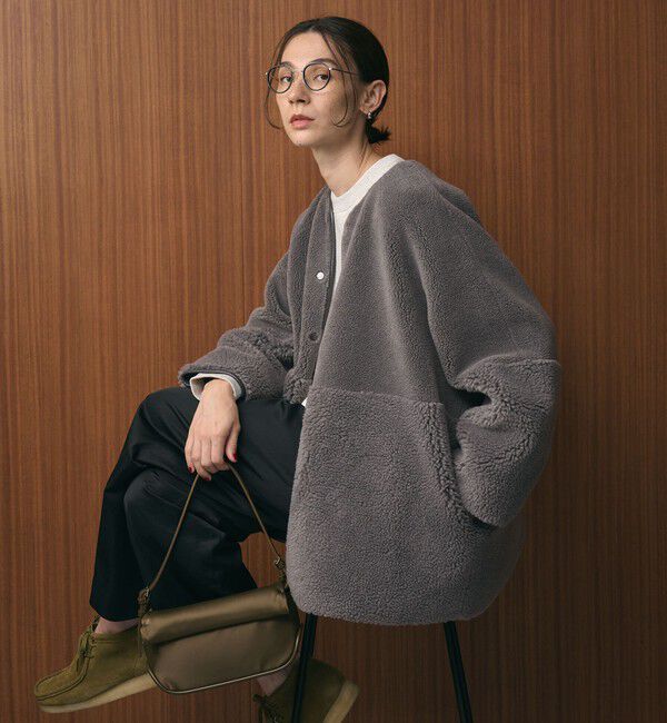BEAUTY&YOUTH UNITED ARROWS「【WEB限定】ボア&times;フェイクムートン リバーシブルジャケット 」|その他|