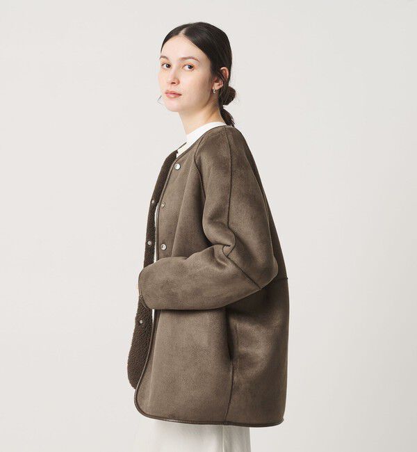 BEAUTY&YOUTH UNITED ARROWS「【WEB限定】ボア&times;フェイクムートン リバーシブルジャケット 」|その他|