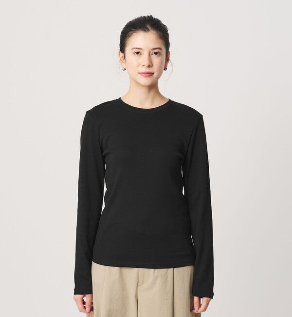 BEAUTY&YOUTH UNITED ARROWS「オーガニックコットンフライス ロングスリーブTシャツ」|Tシャツ・カットソー|