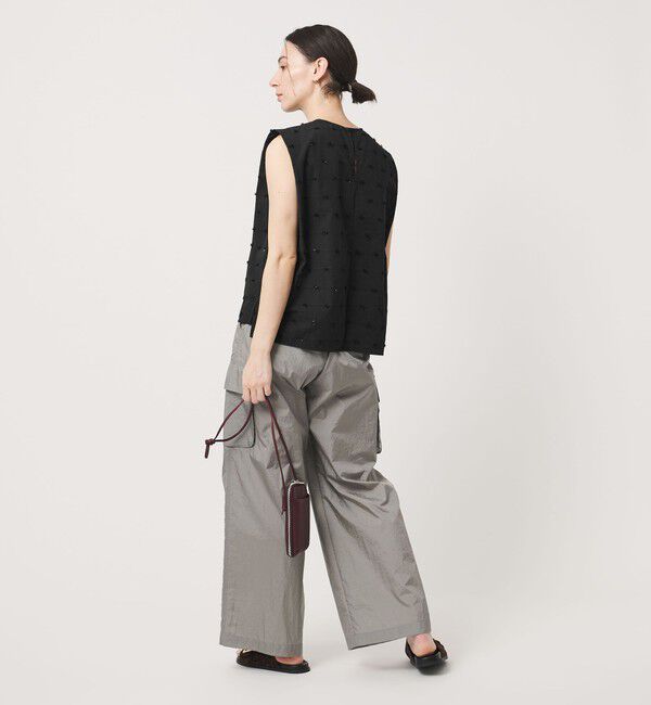 BEAUTY&YOUTH UNITED ARROWS「ドット ジャガード ノースリーブブラウス ウォッシャブル」|シャツ・ブラウス|