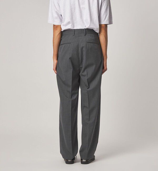STEVEN ALAN「＜Steven Alan＞ TW ストライプ イン ツープリーツ ドレス トラウザーズ II」|スラックス|