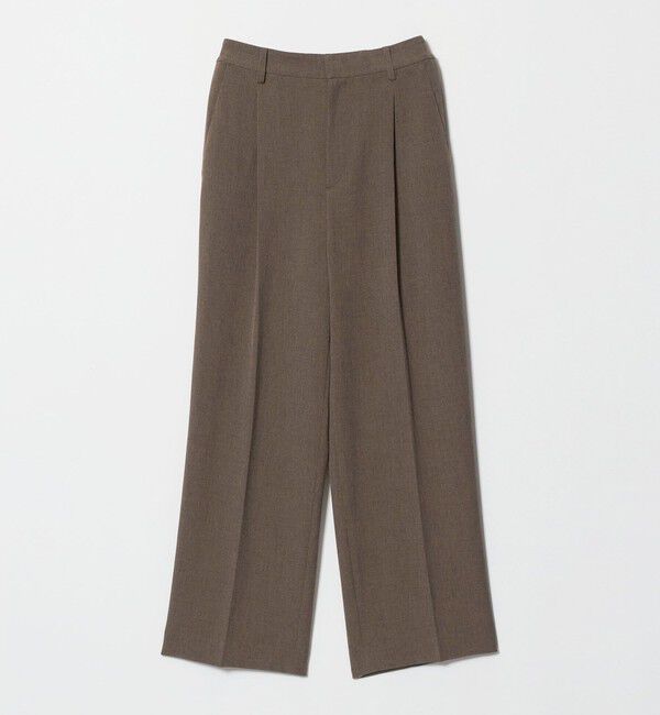 BEAUTY&YOUTH UNITED ARROWS「ポリエステルブレンド メランジ バックゴム ストレートパンツ 防シワ ウォッシャブル」|スラックス|MOCA