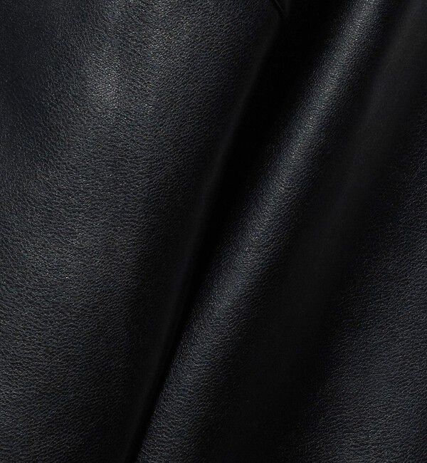 ATTISESSION「＜ATTISESSION＞レザーライク カーブ カフス シャツ」|シャツ・ブラウス|