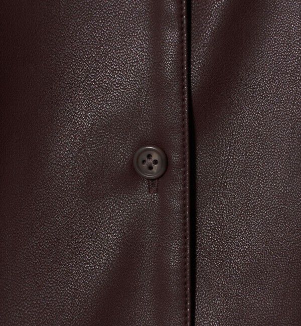 ATTISESSION「＜ATTISESSION＞レザーライク カーブ カフス シャツ」|シャツ・ブラウス|