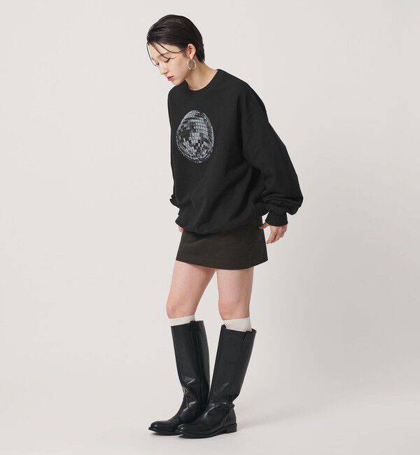 ER「＜ER＞ミラーボールプリント クルーネック スウェット」|Tシャツ・カットソー|