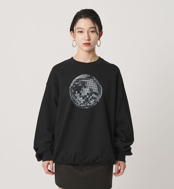 ER「＜ER＞ミラーボールプリント クルーネック スウェット」|Tシャツ・カットソー|
