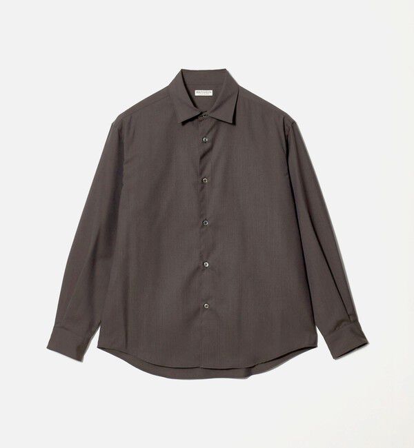 BEAUTY&YOUTH UNITED ARROWS「尾州 ウーステッド レギュラー シャツ GRANDE TAPERD型 ウォッシャブル MADE IN JAPAN」|シャツ・ブラウス|DK.GRAY