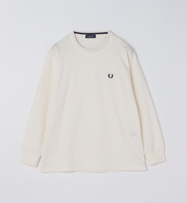 SHIPS「【SHIPS別注】FRED PERRY: ピケ ロングスリーブ T シャツ」|Tシャツ・カットソー|ナチュラル