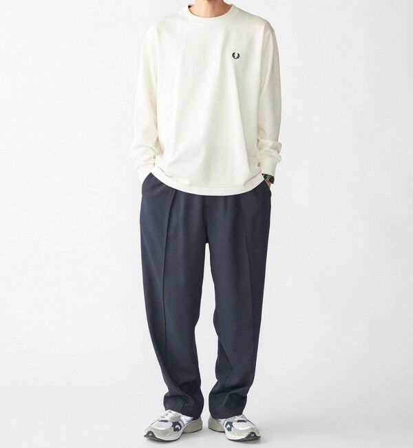 SHIPS「【SHIPS別注】FRED PERRY: ピケ ロングスリーブ T シャツ」|Tシャツ・カットソー|