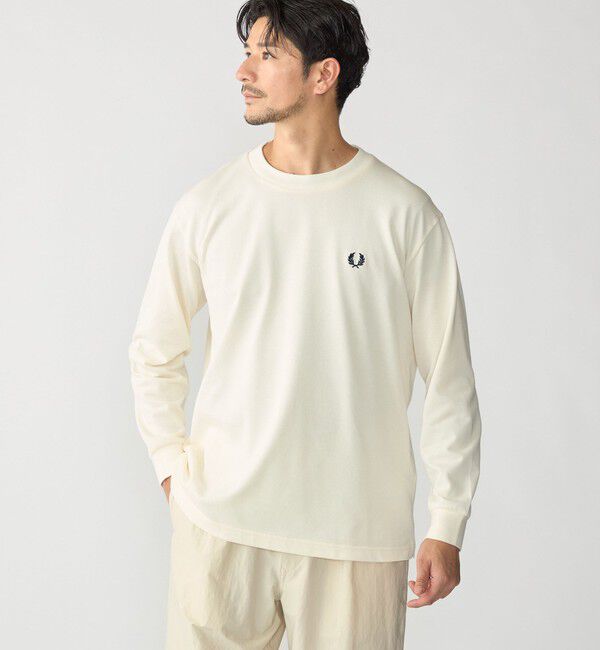 SHIPS「【SHIPS別注】FRED PERRY: ピケ ロングスリーブ T シャツ」|Tシャツ・カットソー|