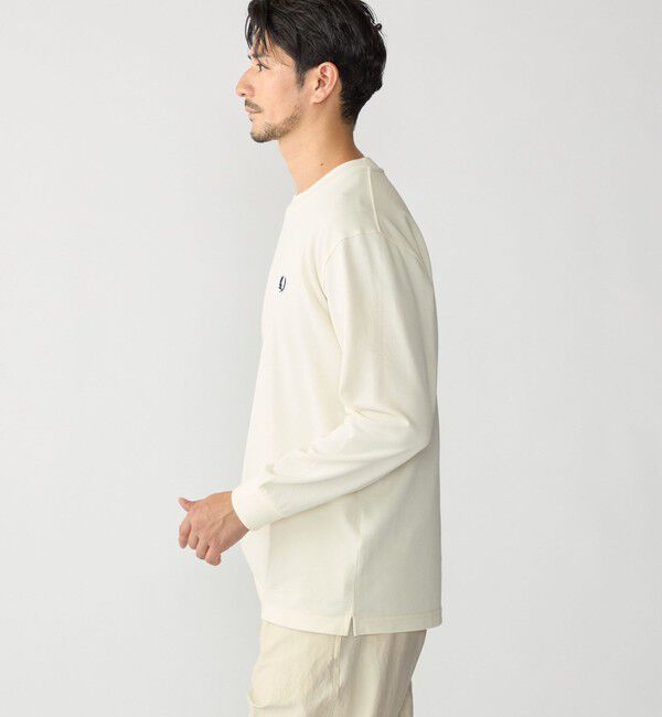 SHIPS「【SHIPS別注】FRED PERRY: ピケ ロングスリーブ T シャツ」|Tシャツ・カットソー|