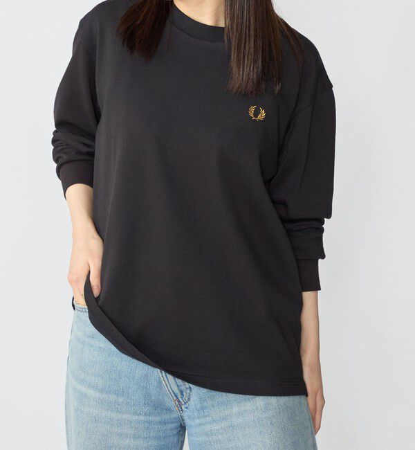 SHIPS「【SHIPS別注】FRED PERRY: ピケ ロングスリーブ T シャツ」|Tシャツ・カットソー|