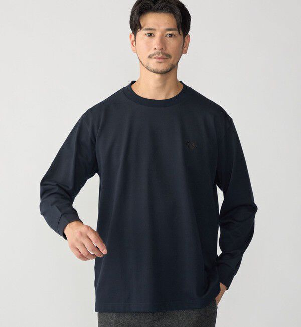 SHIPS「【SHIPS別注】FRED PERRY: ピケ ロングスリーブ T シャツ」|Tシャツ・カットソー|