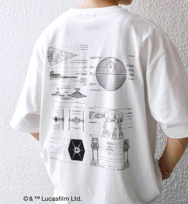 SHIPS any「SHIPS any: [STAR WARS / スター・ウォーズ] グラフィック Tシャツ 26SS◇」|Tシャツ・カットソー|ホワイト