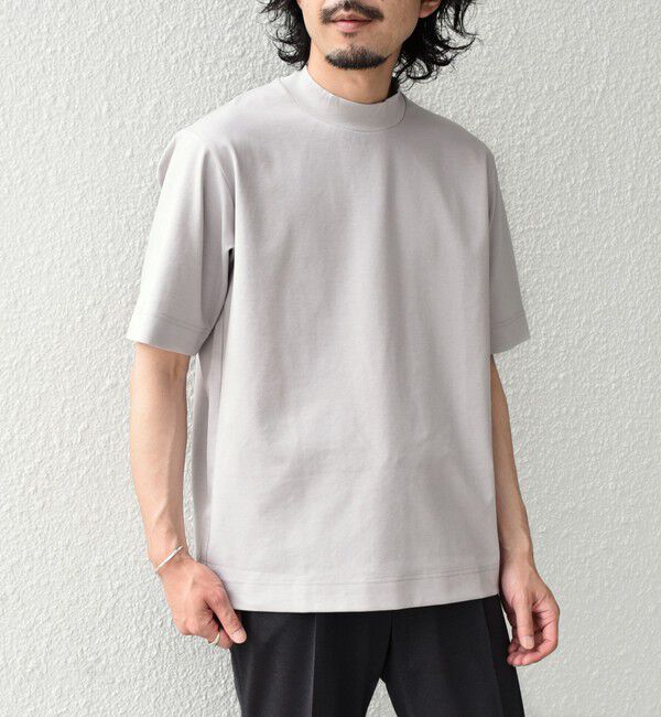 SHIPS Colors 「SHIPS Colors:〈吸水速乾・遮熱・UVカット〉AVANT(R) 3D モックネック T◇」|Tシャツ・カットソー|