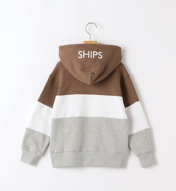 SHIPS KIDS「SHIPS KIDS:100～130cm / ロゴ フード ジップ パーカ」|パーカー|