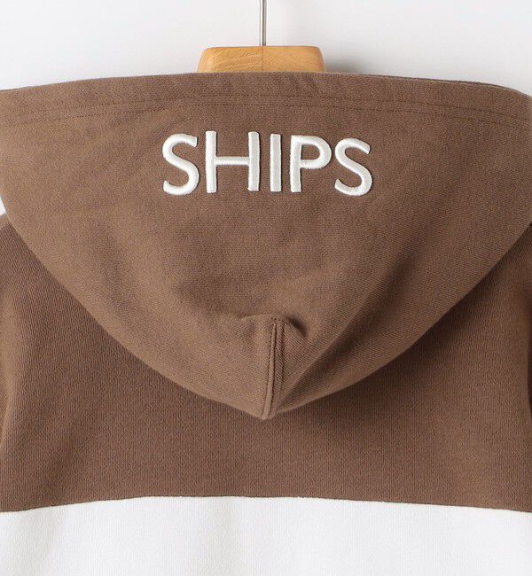 SHIPS KIDS「SHIPS KIDS:100～130cm / ロゴ フード ジップ パーカ」|パーカー|