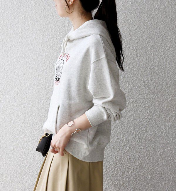 SHIPS any「【SHIPS any別注】THE KNiTS:〈洗濯機可能〉ロゴプリント フーディー 26AW」|パーカー|