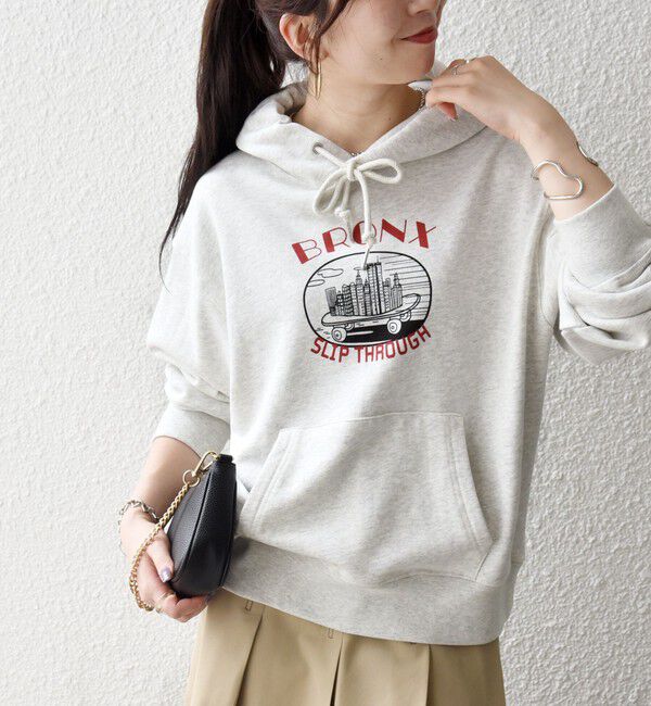 SHIPS any「【SHIPS any別注】THE KNiTS:〈洗濯機可能〉ロゴプリント フーディー 26AW」|パーカー|