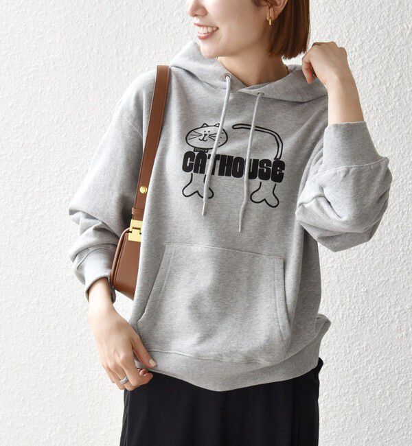 SHIPS any「【SHIPS any別注】THE KNiTS:〈洗濯機可能〉ロゴプリント フーディー 26AW」|パーカー|