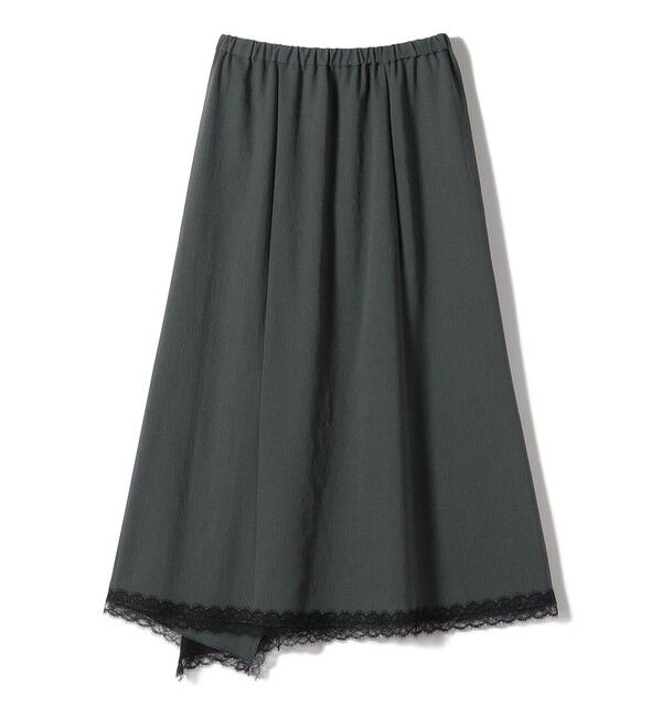 SHIPS for women「【SHIPS別注】assiette:〈手洗い可能〉レース トリム スカート」|スカート|