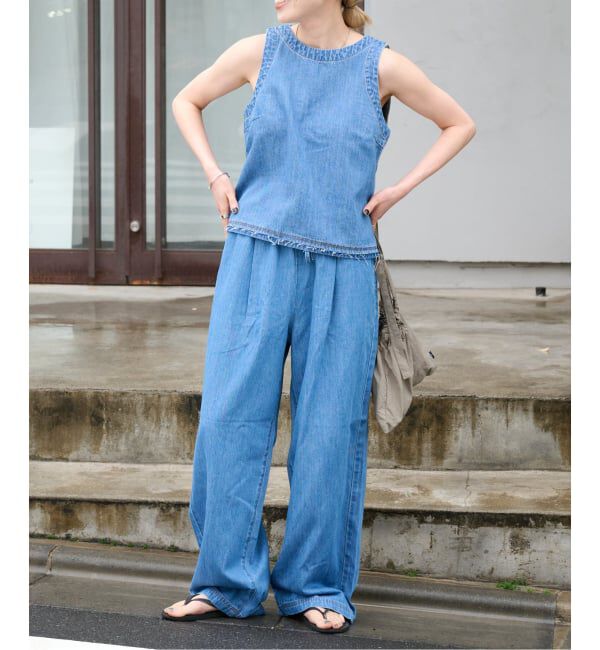 OUTDOOR PRODUCTS Usual Things「追加 ULTデニムイージースラックス」|デニム|
