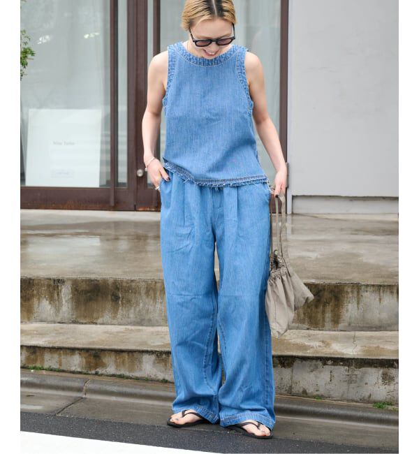 OUTDOOR PRODUCTS Usual Things「追加 ULTデニムイージースラックス」|デニム|
