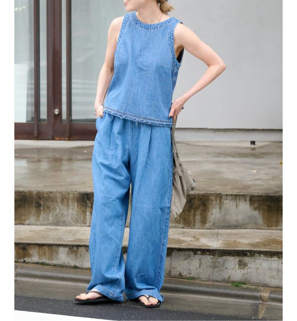 OUTDOOR PRODUCTS Usual Things「追加 ULTデニムイージースラックス」|デニム|