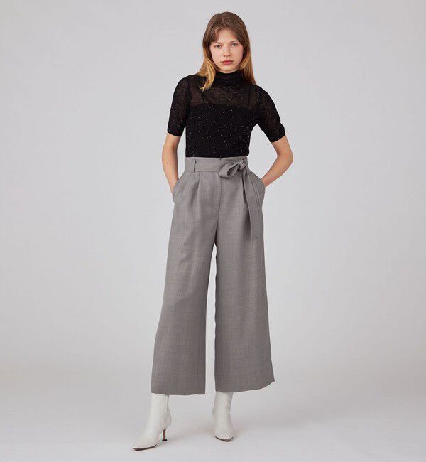 Ballsey「ライトカルゼ ベルテッドパンツ」|スラックス|