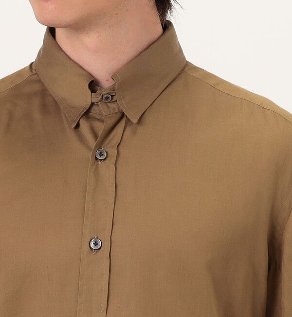 TOMORROWLAND BUYING WEAR「ERRICO FORMICOLA セルロースコットン タブカラーロングスリーブシャツ」|シャツ・ブラウス|