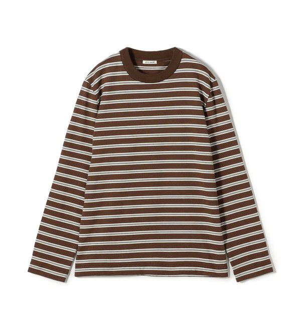 Edition「edition pourell コンパクトコットン ボーダープルオーバー」|Tシャツ・カットソー|46 ブラウン系