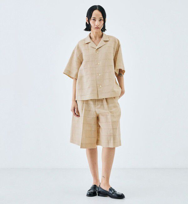 Edition「リネンカラミ タックショートパンツ」|その他|