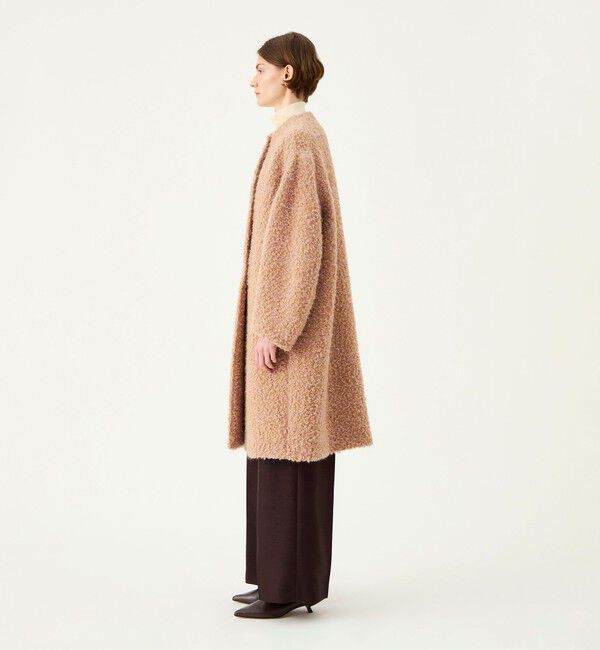 Ballsey「Danielle ミドルコート」|ノーカラーコート|