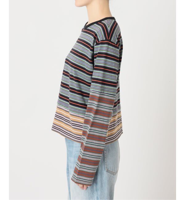 Plage「《予約》Girls Department Club TRIPLE BORDER LAYE トップス」|Tシャツ・カットソー|