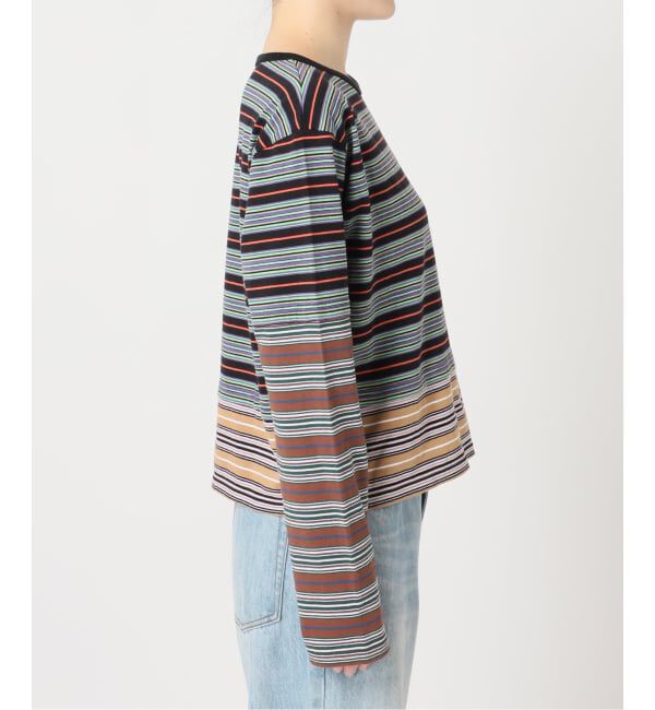 Plage「《予約》Girls Department Club TRIPLE BORDER LAYE トップス」|Tシャツ・カットソー|