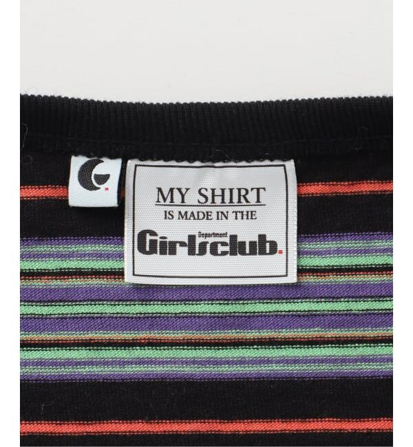Plage「《予約》Girls Department Club TRIPLE BORDER LAYE トップス」|Tシャツ・カットソー|