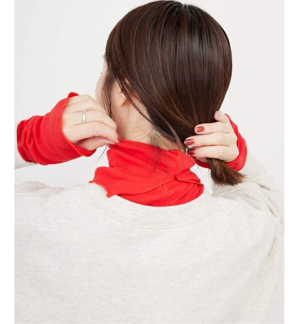 SLOBE IENA「《追加2》miller/ミラー SLOBE別注 SHEER RIB タートルネック」|Tシャツ・カットソー|