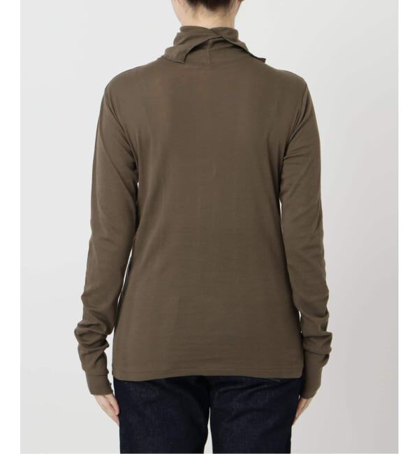 SLOBE IENA「《追加2》miller/ミラー SLOBE別注 SHEER RIB タートルネック」|Tシャツ・カットソー|