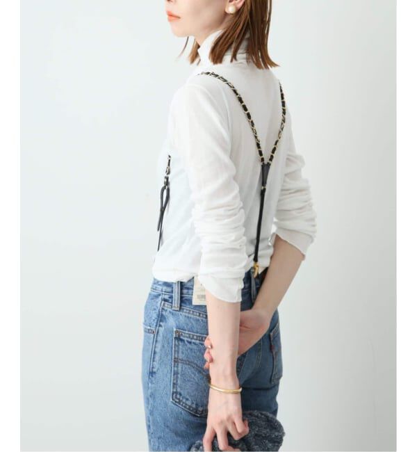 SLOBE IENA「《追加2》miller/ミラー SLOBE別注 SHEER RIB タートルネック」|Tシャツ・カットソー|