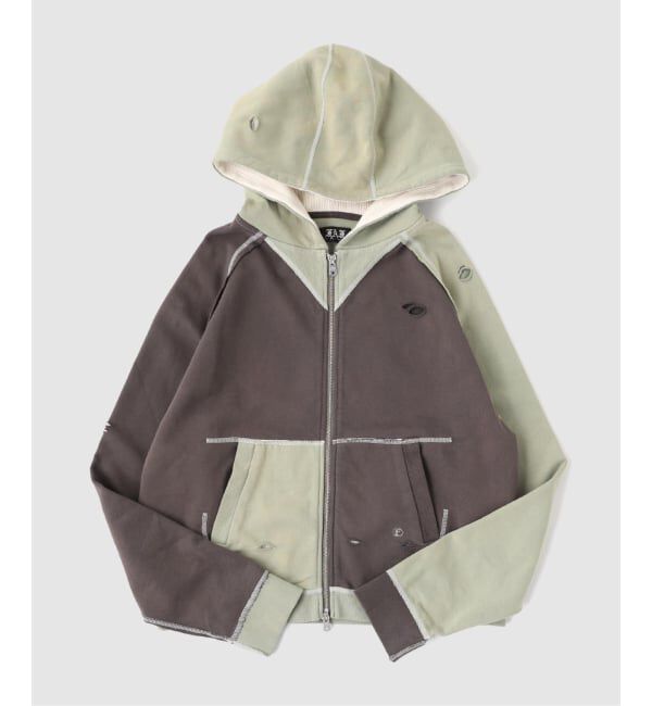 PULP「FAF (FAKE AS FLOWERS) / フェイク アズ フラワーズ STELLA ZIP UP HOODIE」|パーカー|グレー