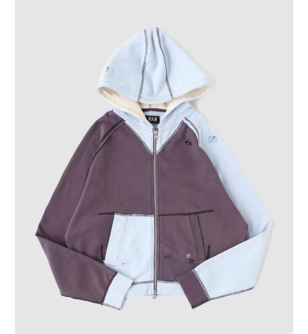 PULP「FAF (FAKE AS FLOWERS) / フェイク アズ フラワーズ STELLA ZIP UP HOODIE」|パーカー|ネイビー