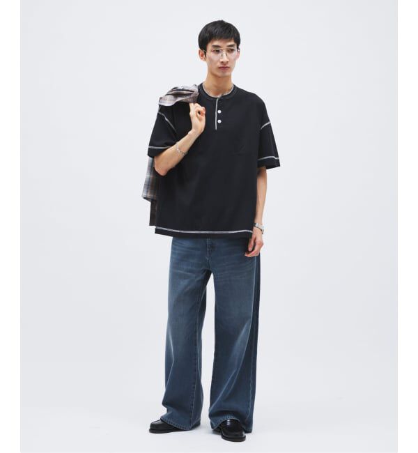 JOURNAL STANDARD「Healthknit / ヘルスニット 別注 ヘンリーネックTシャツ」|Tシャツ・カットソー|