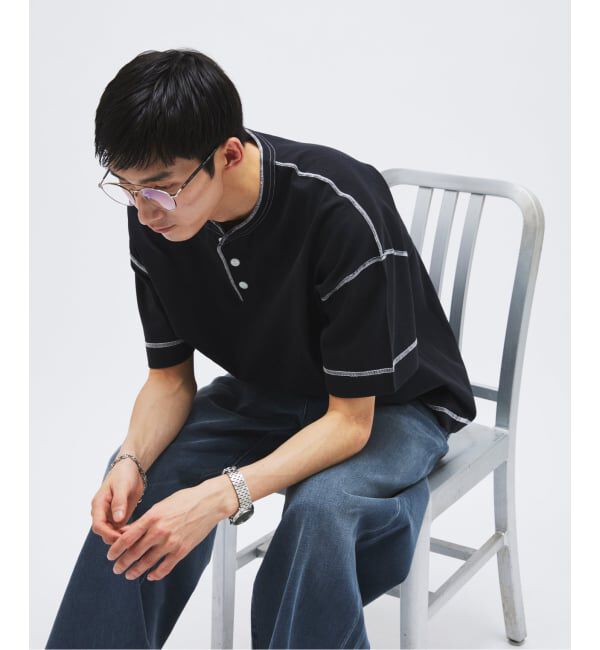 JOURNAL STANDARD「Healthknit / ヘルスニット 別注 ヘンリーネックTシャツ」|Tシャツ・カットソー|