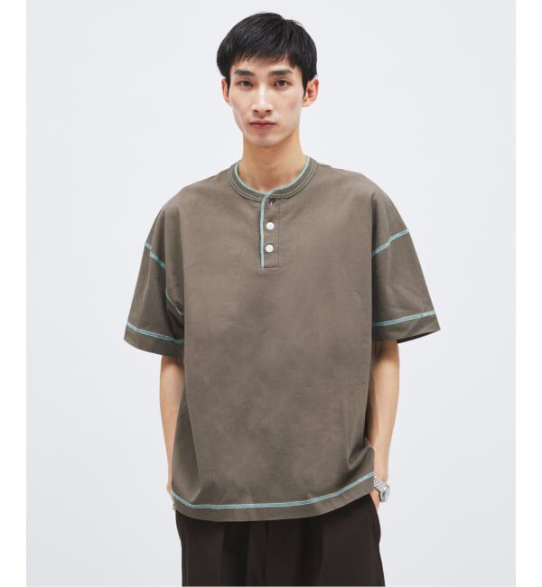 JOURNAL STANDARD「Healthknit / ヘルスニット 別注 ヘンリーネックTシャツ」|Tシャツ・カットソー|