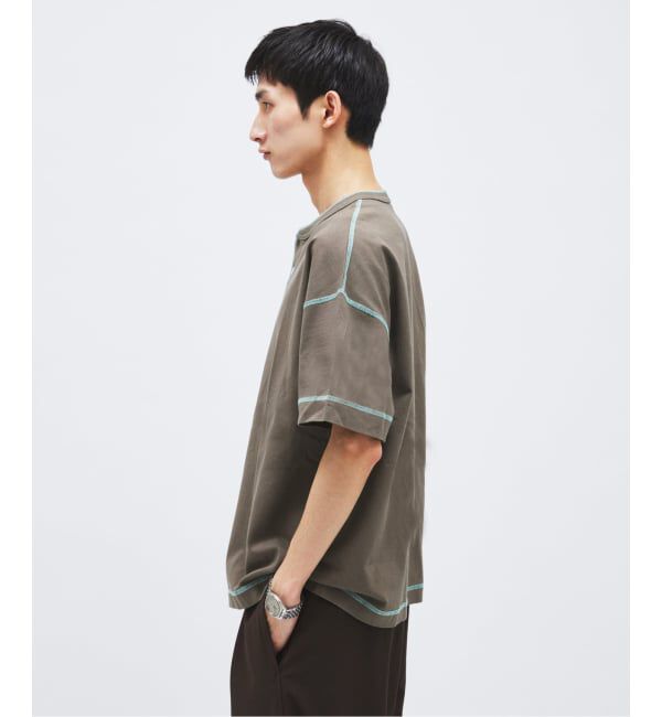 JOURNAL STANDARD「Healthknit / ヘルスニット 別注 ヘンリーネックTシャツ」|Tシャツ・カットソー|