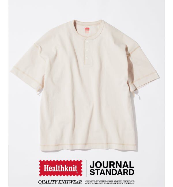 JOURNAL STANDARD「Healthknit / ヘルスニット 別注 ヘンリーネックTシャツ」|Tシャツ・カットソー|
